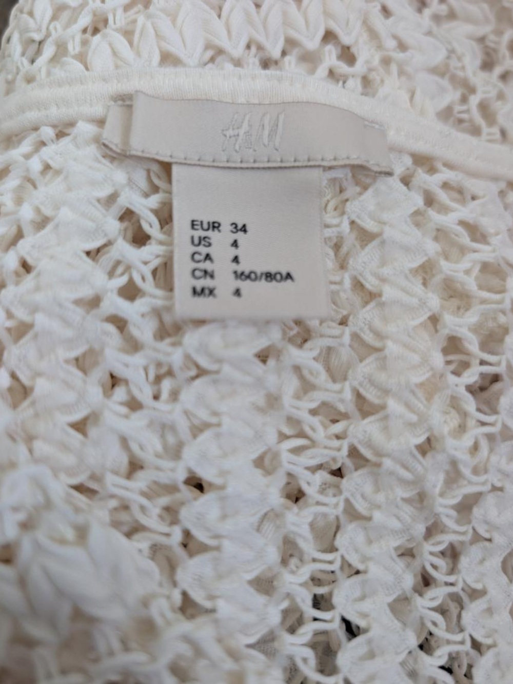 H&M Cream Knit Poncho Sweater - Picture 5 of 5